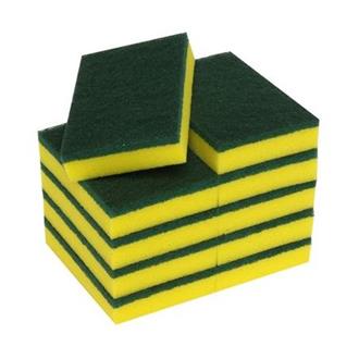 HD Sponge/Scourer Green/Yellow