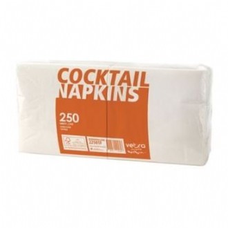 Veora Everyday Cocktail Napkin 2 Ply White